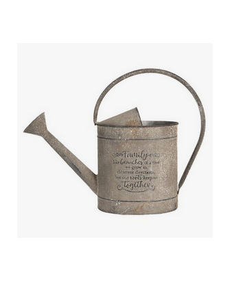 Arrosoir Zinc Vintage "Family" | Jardinerdeco.fr