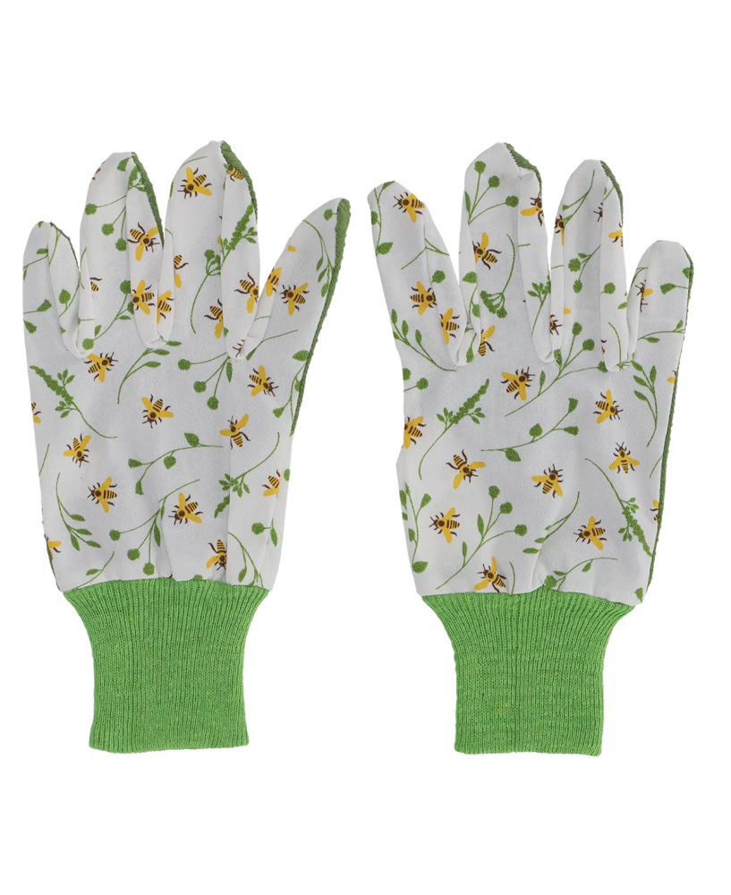 Gants de jardinage motif abeille