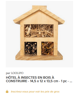 Hôtel à Insectes en Bois à Construire