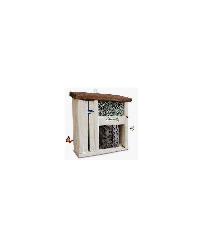Hôtel pour Abeilles Sauvages avec Serre à Papillons